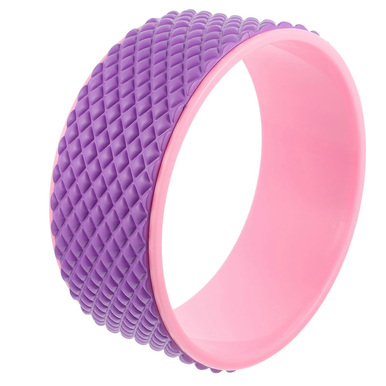 Yoga Wheel for Back Bends, Flexibility & Balance Training – Multi Purpose Massage Tool for Beginners and Advanced Practitioners, Chest Opener,