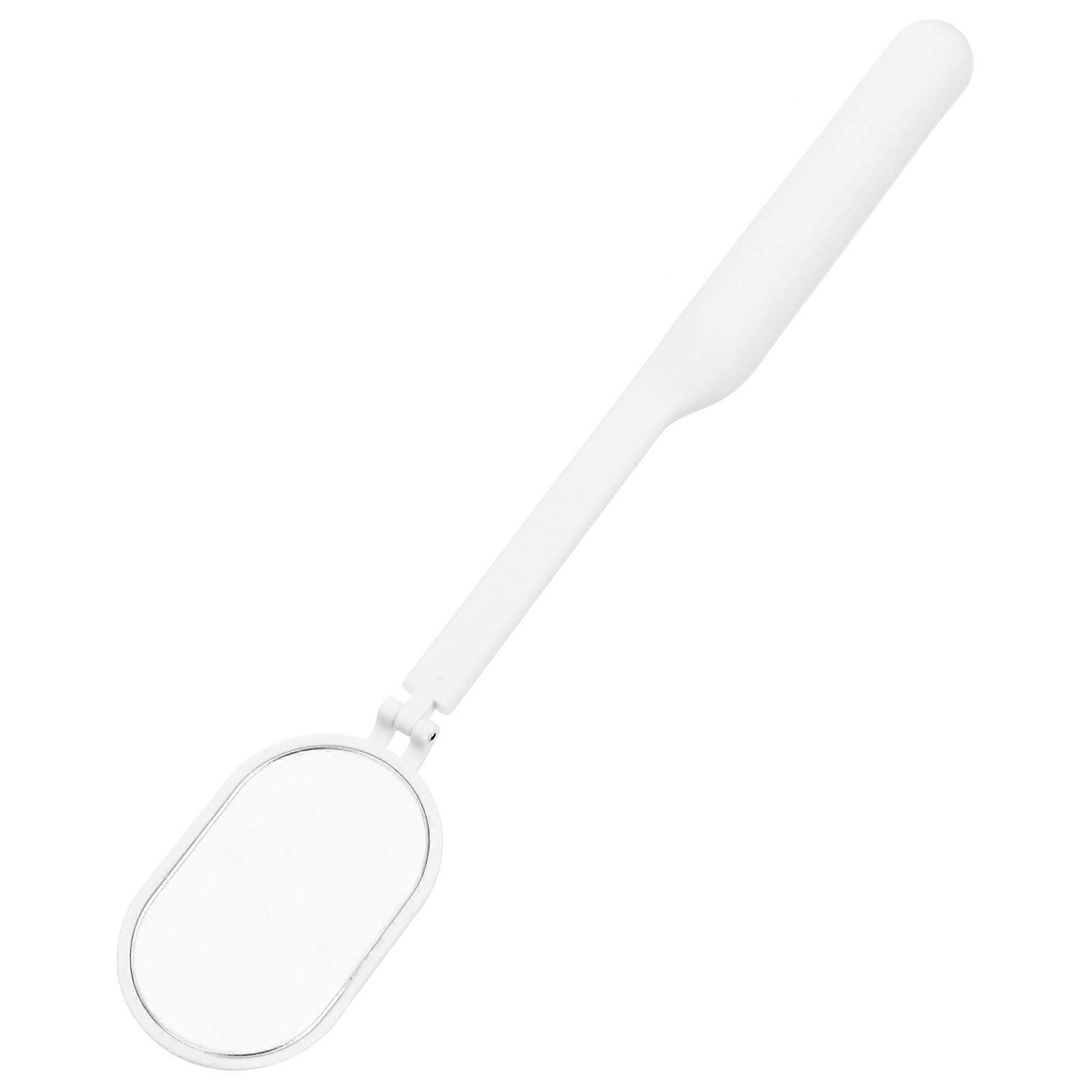 Portable Lightweight Acrylic Eyelash Extensions Mirror for Makeup with Adjustable Angle White