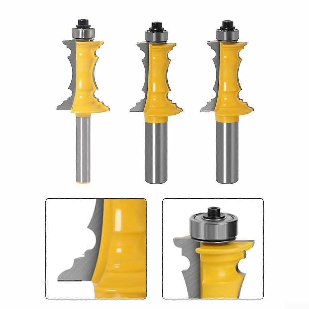 Woodworking Router Bit 8mm Anti Kickback Design for Chip-Free Cutting, High Precision, Durable Material, Compatible with Standard Routers