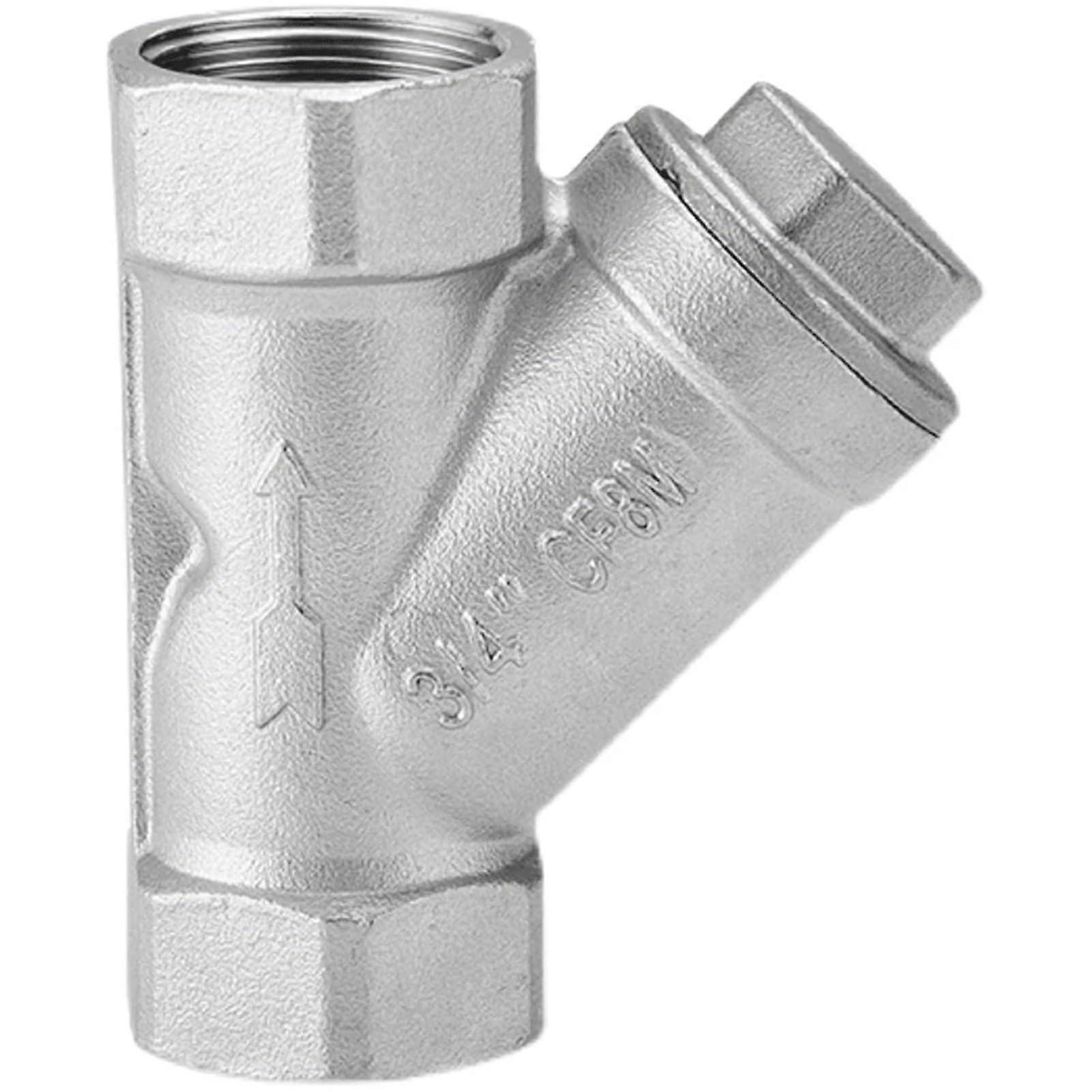 "Inline Y Type Filter Screen Valve 316 304 Stainless Steel BSP NPT Threaded 1 Inch DN25 Water Gas 80 Mesh"