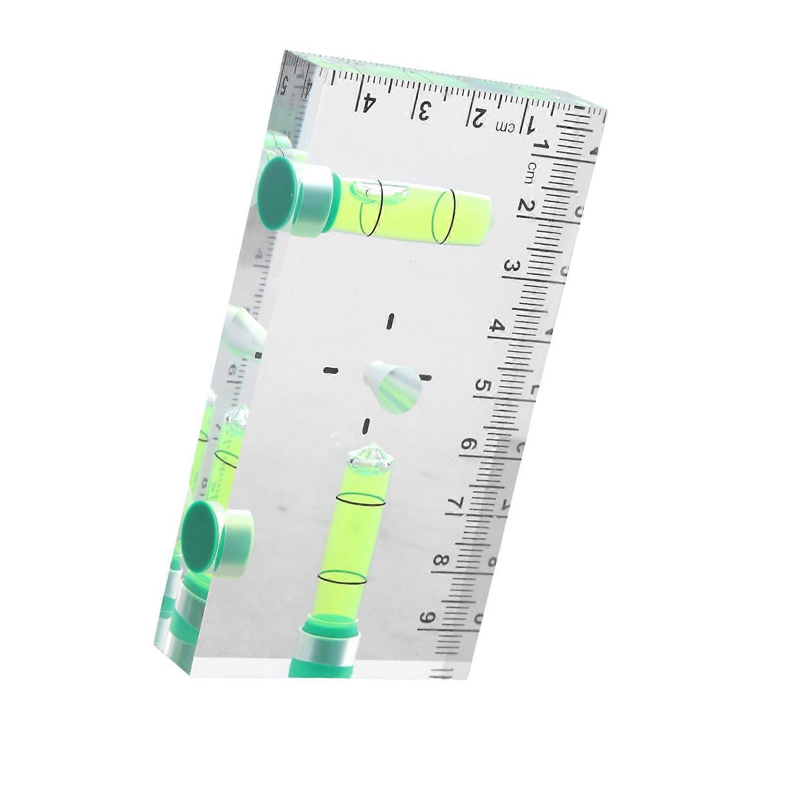 Tool construction tool with small value, 90°/180° bubble level, acrylic testing bubble level, magnetic base tool 95x50x13MM