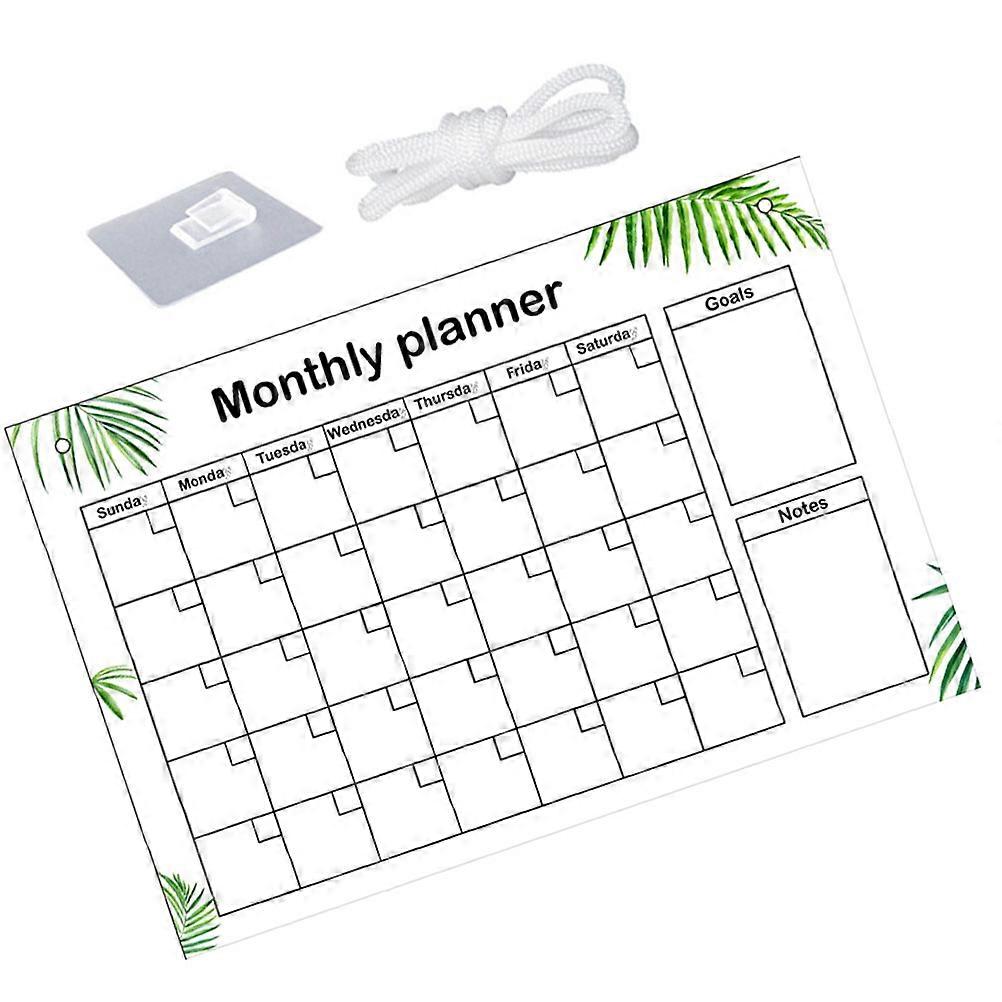 Clear Handwritten Boards Writing Message Board Office Use Simple Design Acrylic Material 1Set