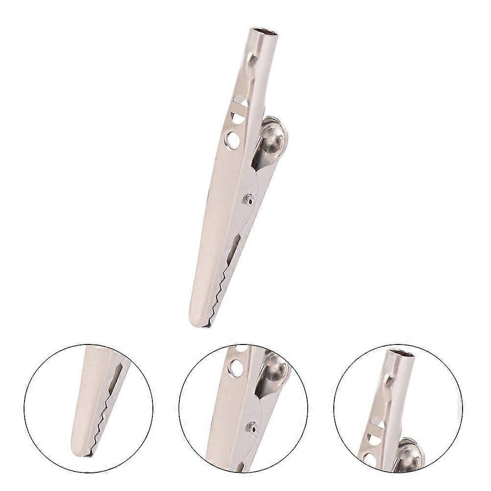 Metal Clip for Laboratory Electric Testing Work 24Pcs Silver