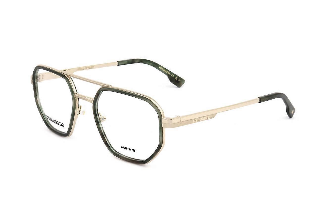Eyewear Frames Dsquared2 D2 0111 JDJ HORN GREEN 52/20/145 MAN