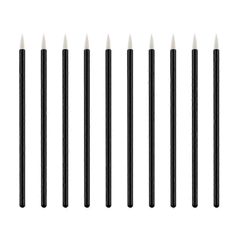 100Pcs Eyeliner Handle Applicators With Thin Brush Tips For Eye Makeup Use Ideal For Women And Makeup Lovers In White Color