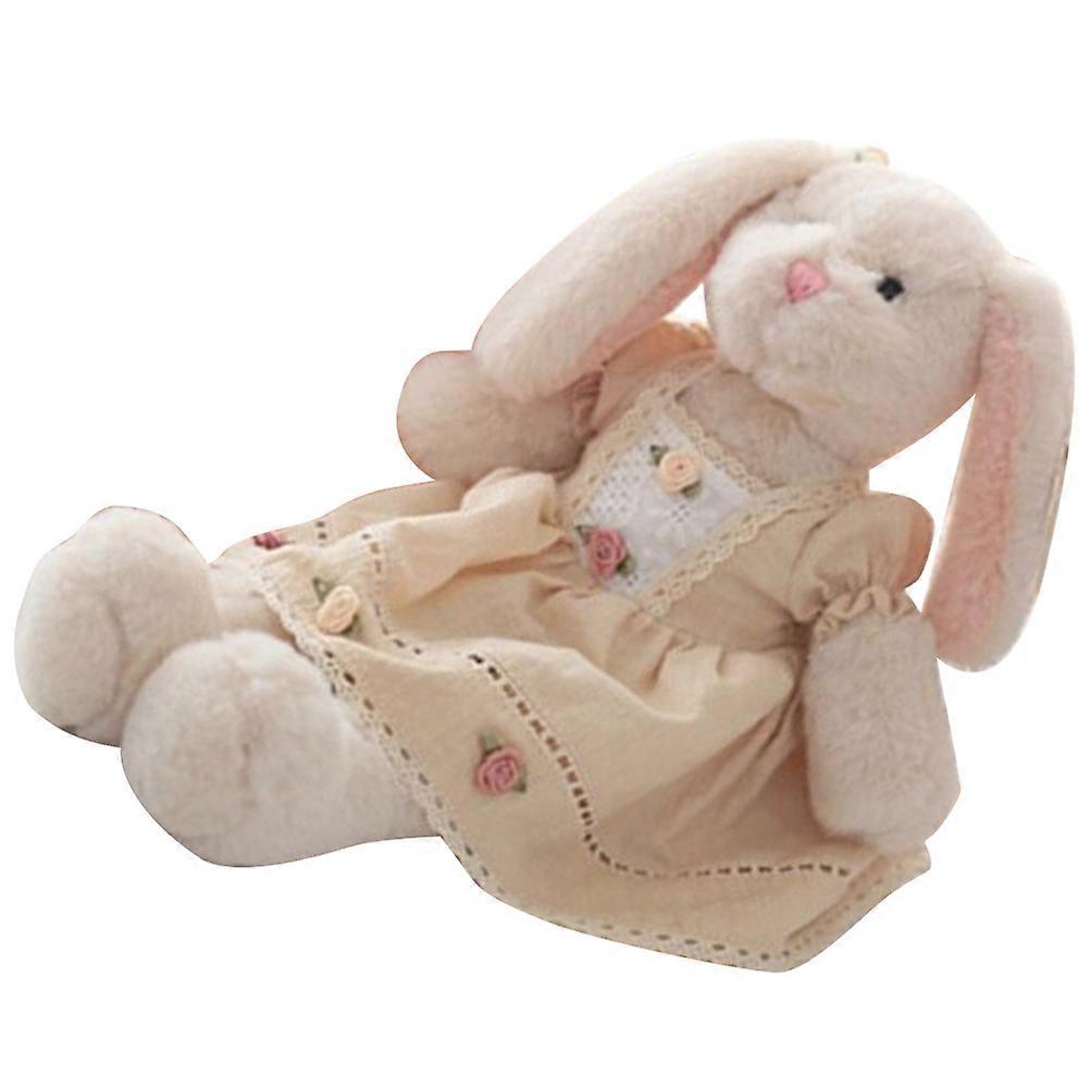 White Bunny Plush Toy with Unique Design for Home Decor and Perfect 8 inches