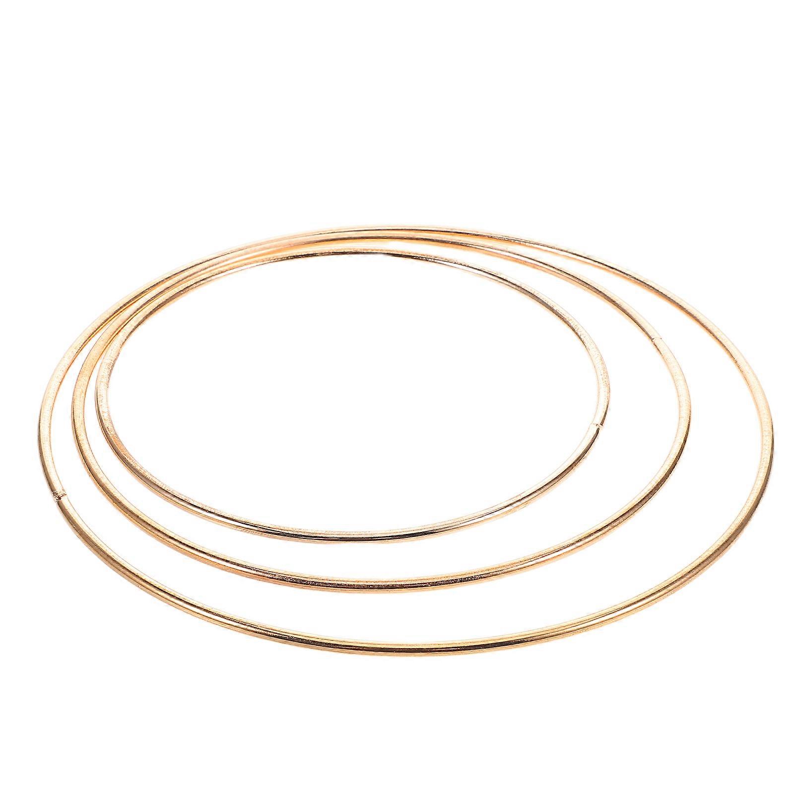 Elegant Baroque Crown Base Display Stand Perfect For DIY Crafts And Headwear Parts In Golden Color 3Pcs