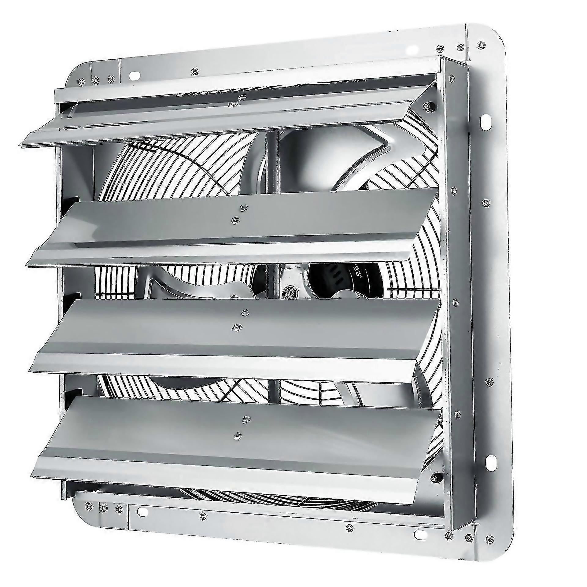 Shutter Exhaust Fan 406 Mm Highspeed 1400rpm 1506 Cfm Aluminum Wall Mount Attic Fan With Acmotor Ven