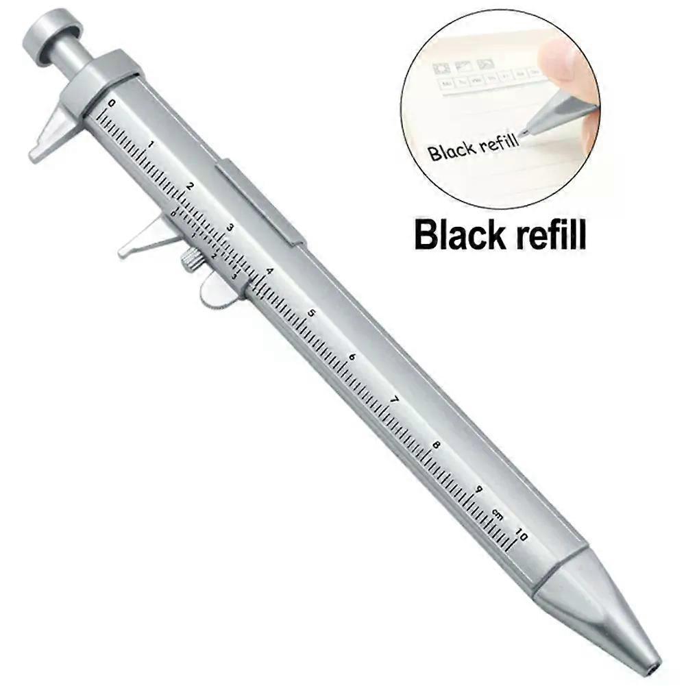 Multifunctional Vernier Caliper Marker Pen Silver Measuring Tools Measuring Pen Creative Measuring Tool Hand