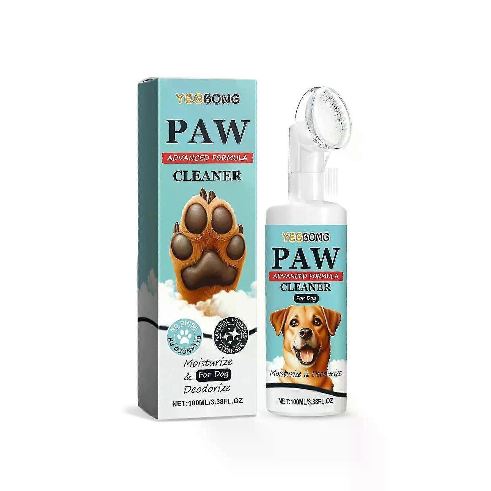 Dog Paw Cleaner for Dogs of Small, Medium, Large Sizes, No-Rinse Foam Cleanser, Paw Scrubber for DogsMoisturize and Deodorize