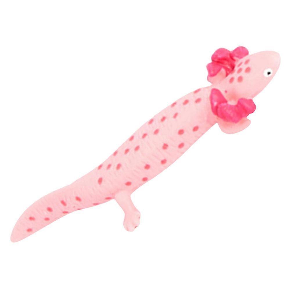 Pink Simulation Salamander Model Lifelike Salamander for Decor 1 Piece