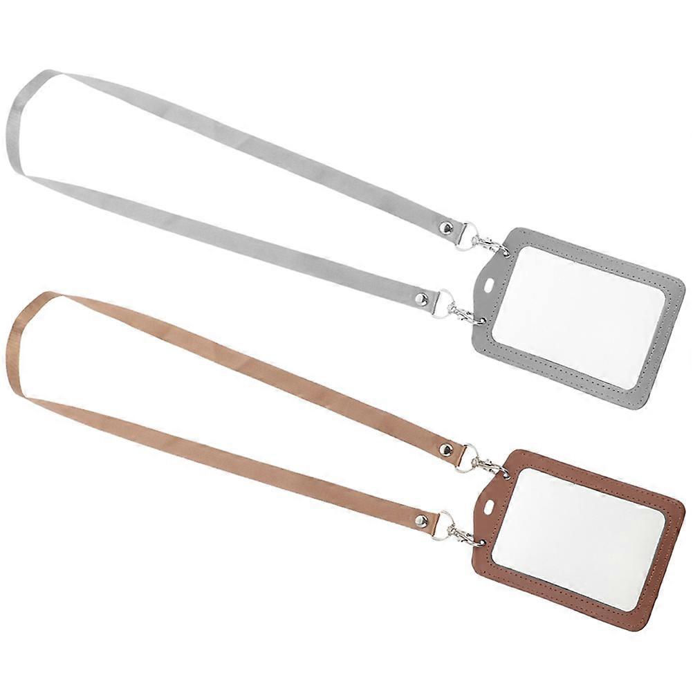Name Badge Holders 2Set Protective Card Sleeve For Students And Staff Ensuring Safe Storage Of Photos And Game Cards In Assorted Color