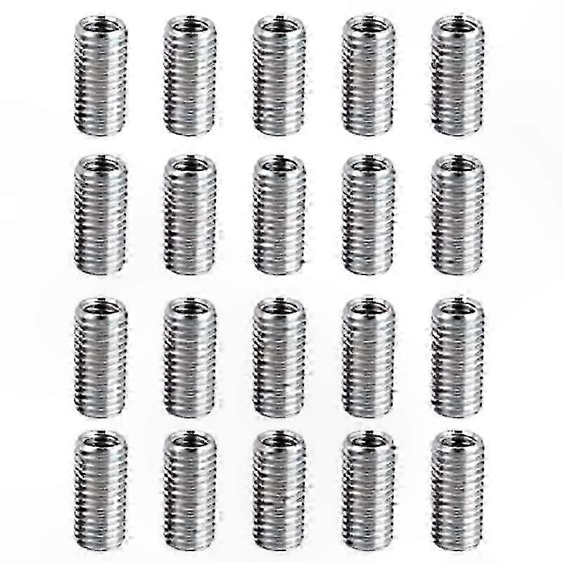20-Pack Thread Reducing Nuts, M8 to M6 Conversion Adapters, Screw Sleeve Bolt Threaded Reducers