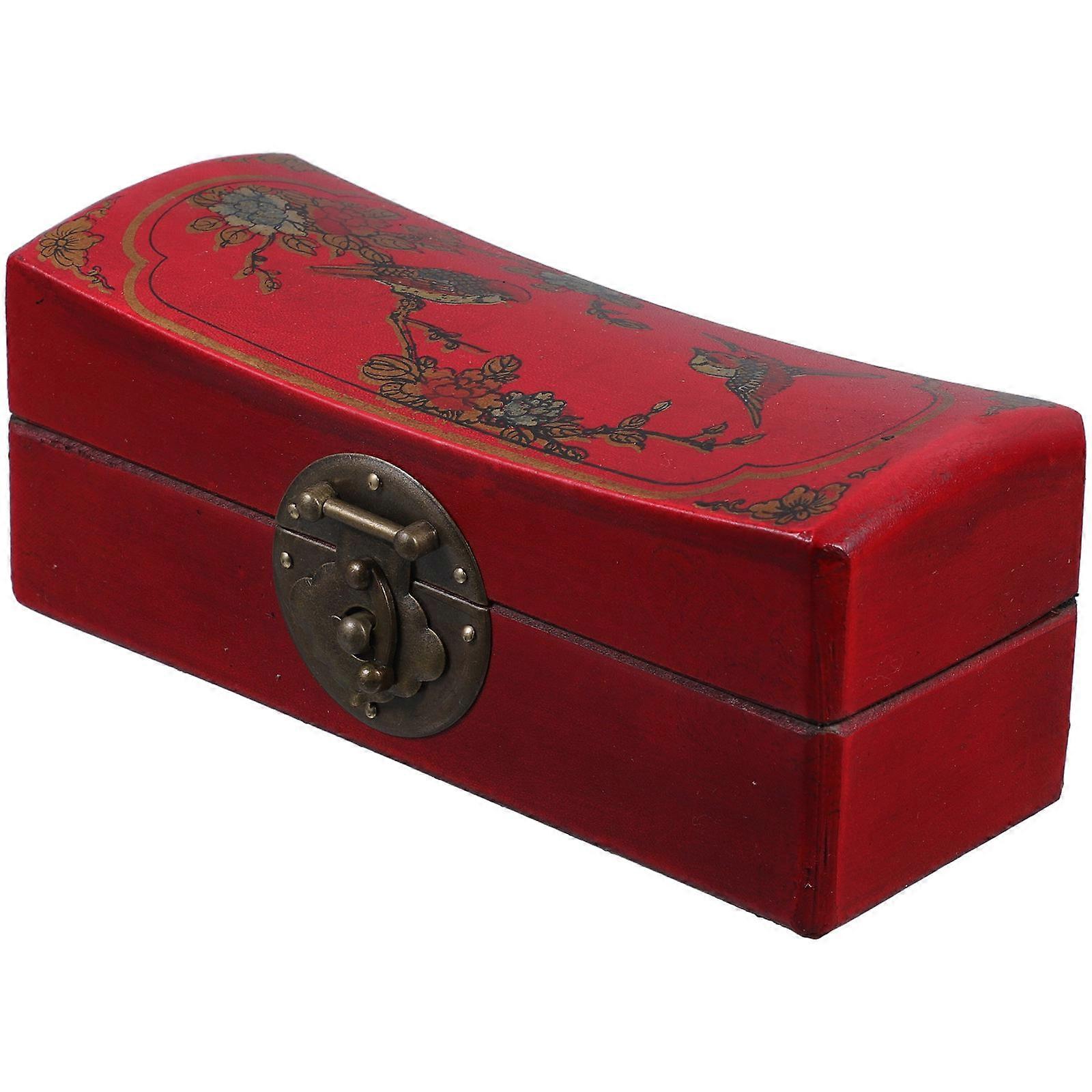 Wooden Trinket Box Organizer Designed For Home Use And Mini Toys With Elegant Vintage Style Measuring 16X6.5CM 4Pcs