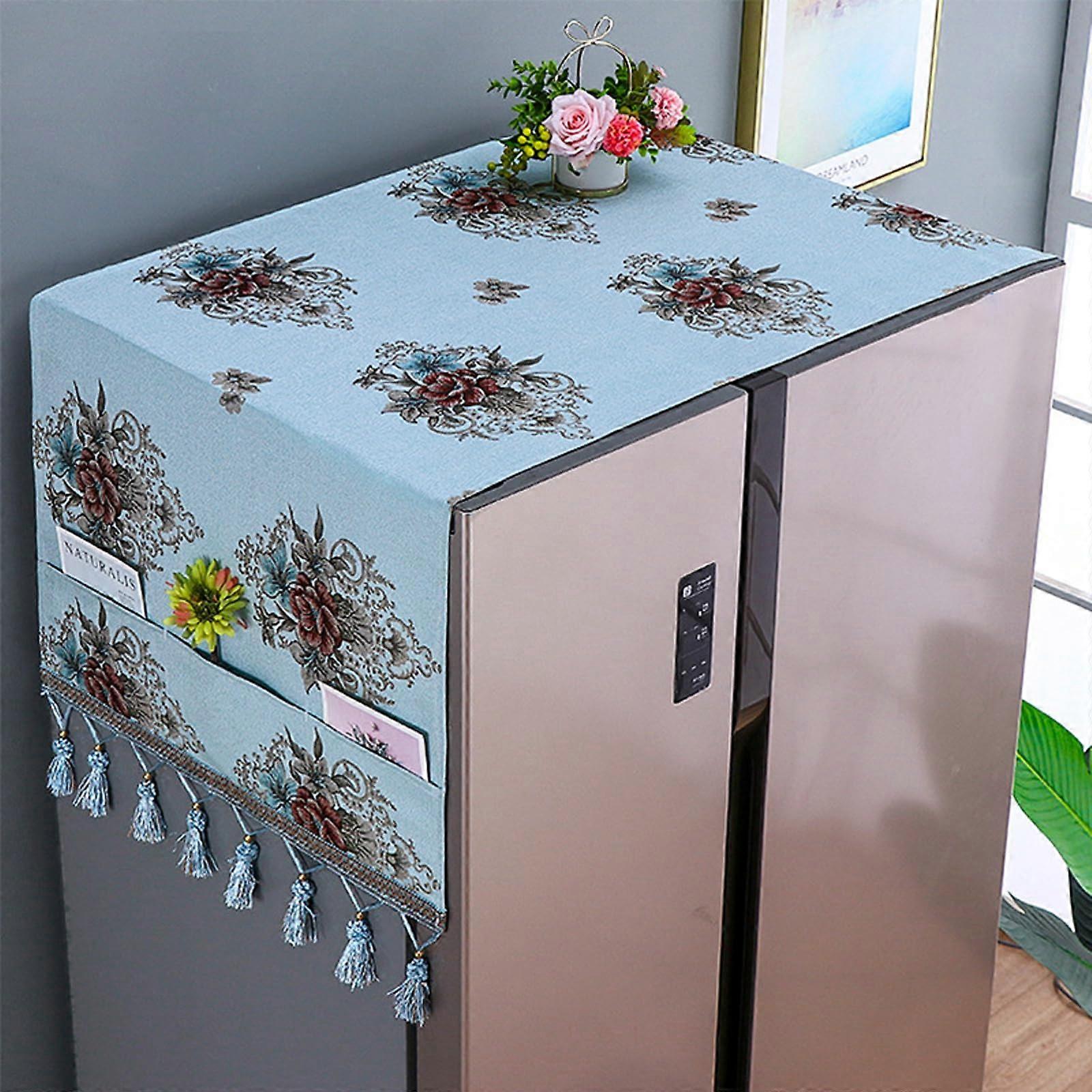 Dust-Proof Refrigerator Cover, Fabric Dust Protection for Refrigerators, Washers, Microwaves, G Style 65x180cm