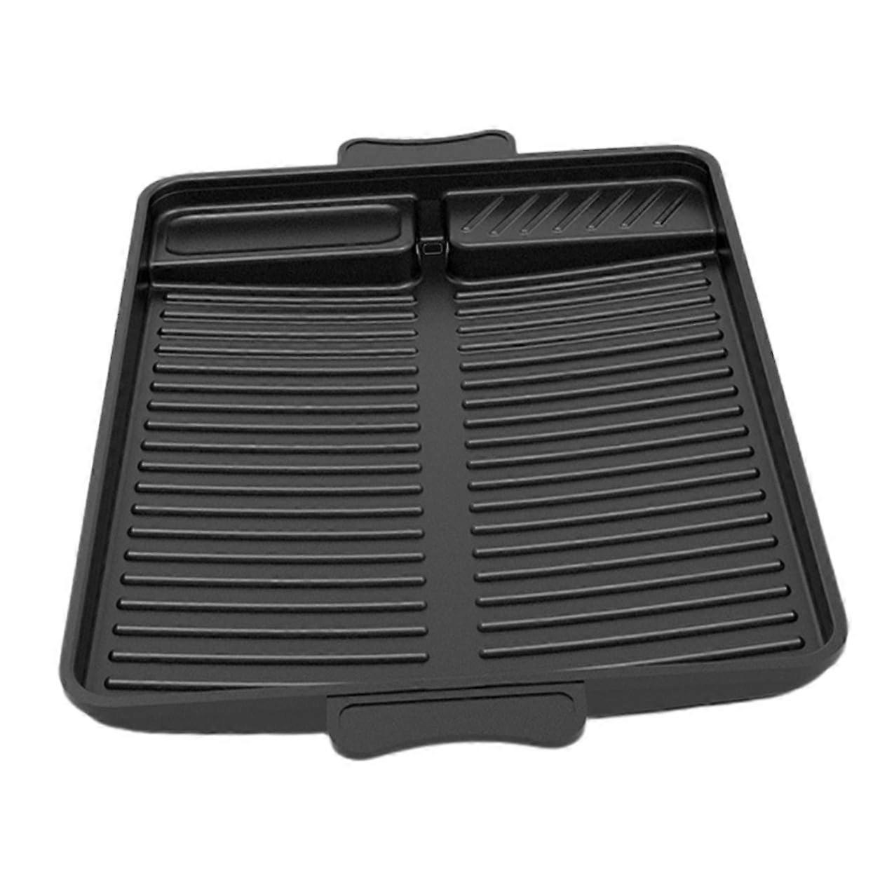 Baking Pan Made of Maifan Stone, NonStick Grill Plate for Camping and BBQ