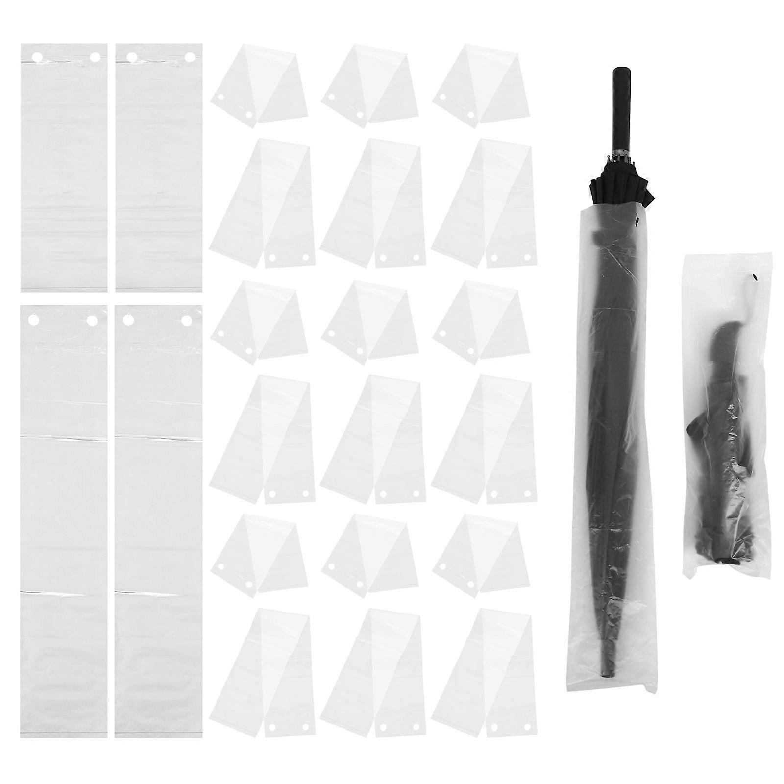 200Pcs Disposal Umbrella Pouches Transparent Umbrella Holders Convenient Umbrella Containers