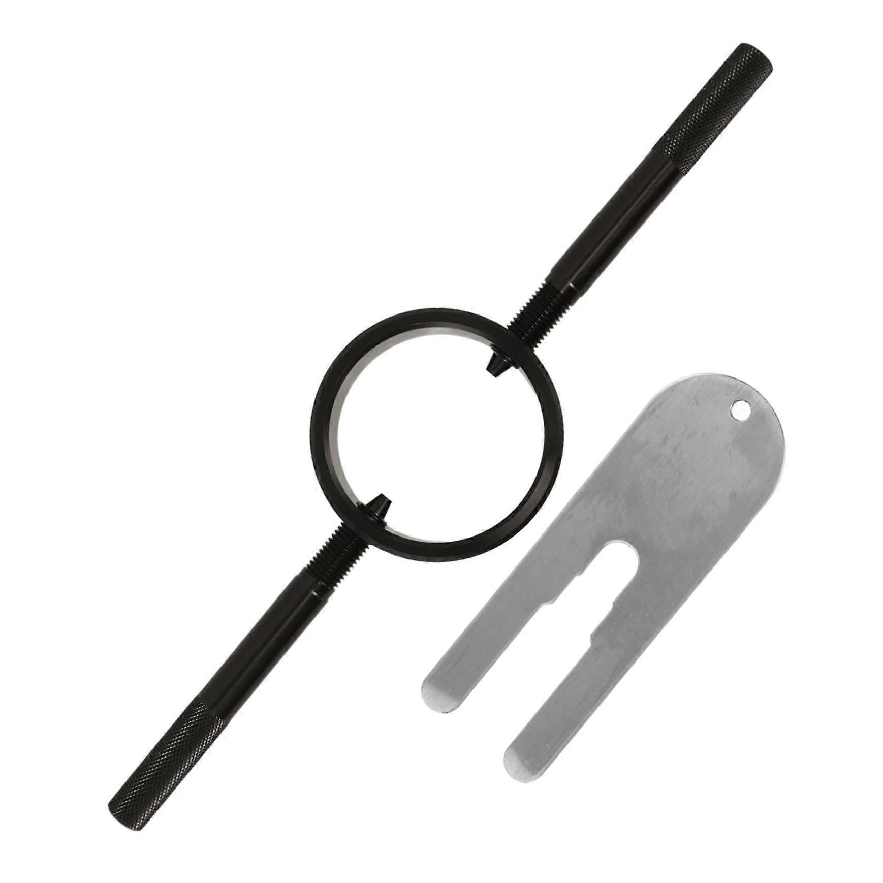 Motorbike Fork Spring Compressor Tool Set - Portable Metal Kit for Easy Motorcycle Fork Maintenance and Repair