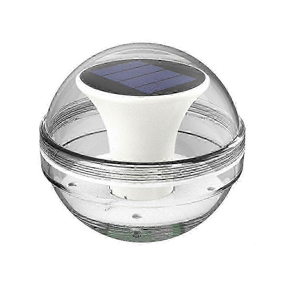 Waterproof Solar Floating Pool Lights for Outdoor Use, White Drift Lamp 10.5cm