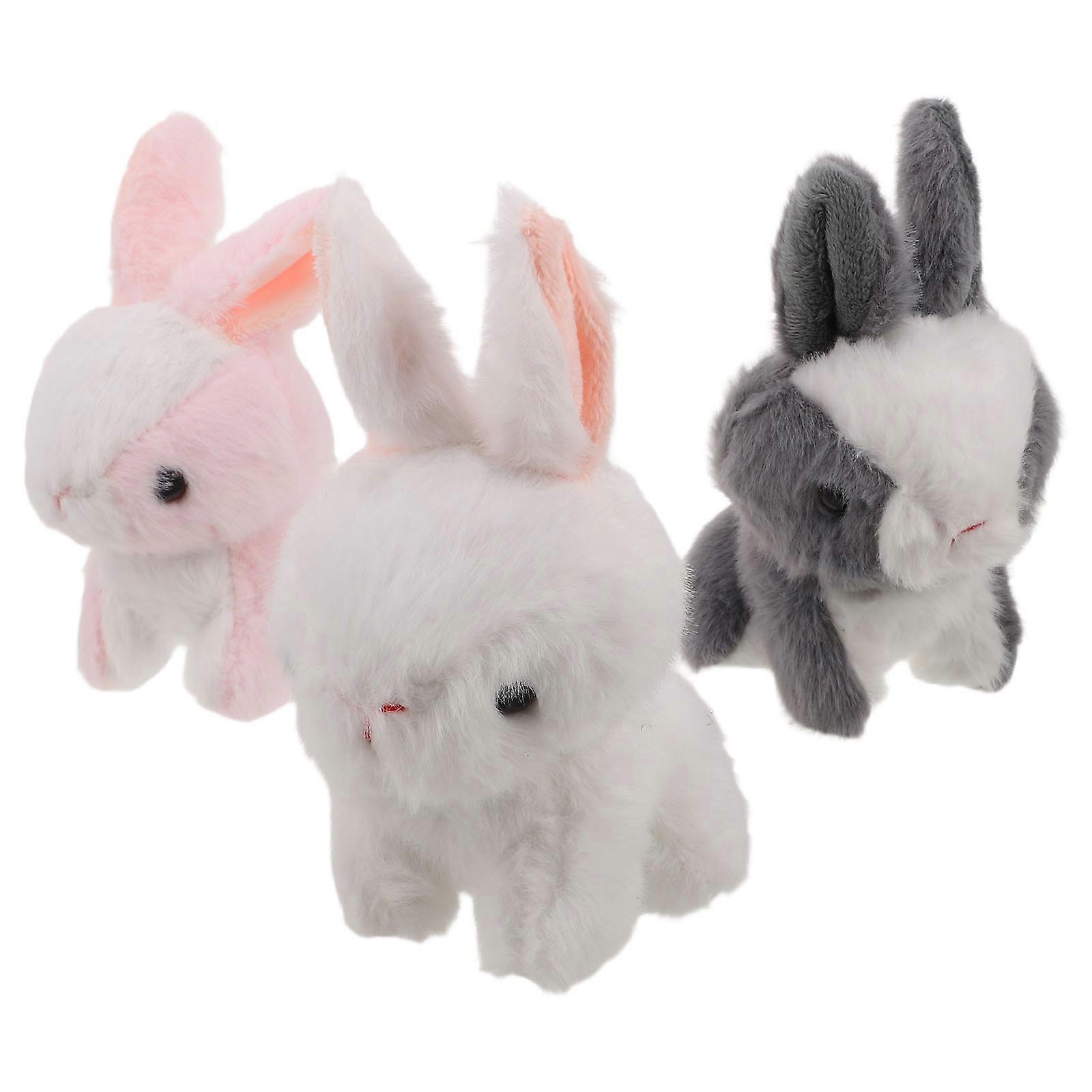 a polished and engaging product description for your **3pcs Plush Bunny Keychain**:
 
**3pcs Plush Bunny Keychain – Adorable Bunny Key Rings for