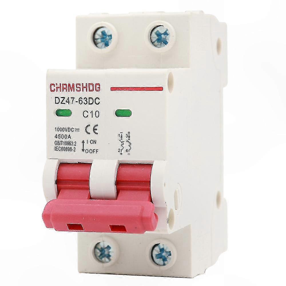 63A 2 Pole DC Circuit Breaker for Solar PV Systems 1000V Double MCB