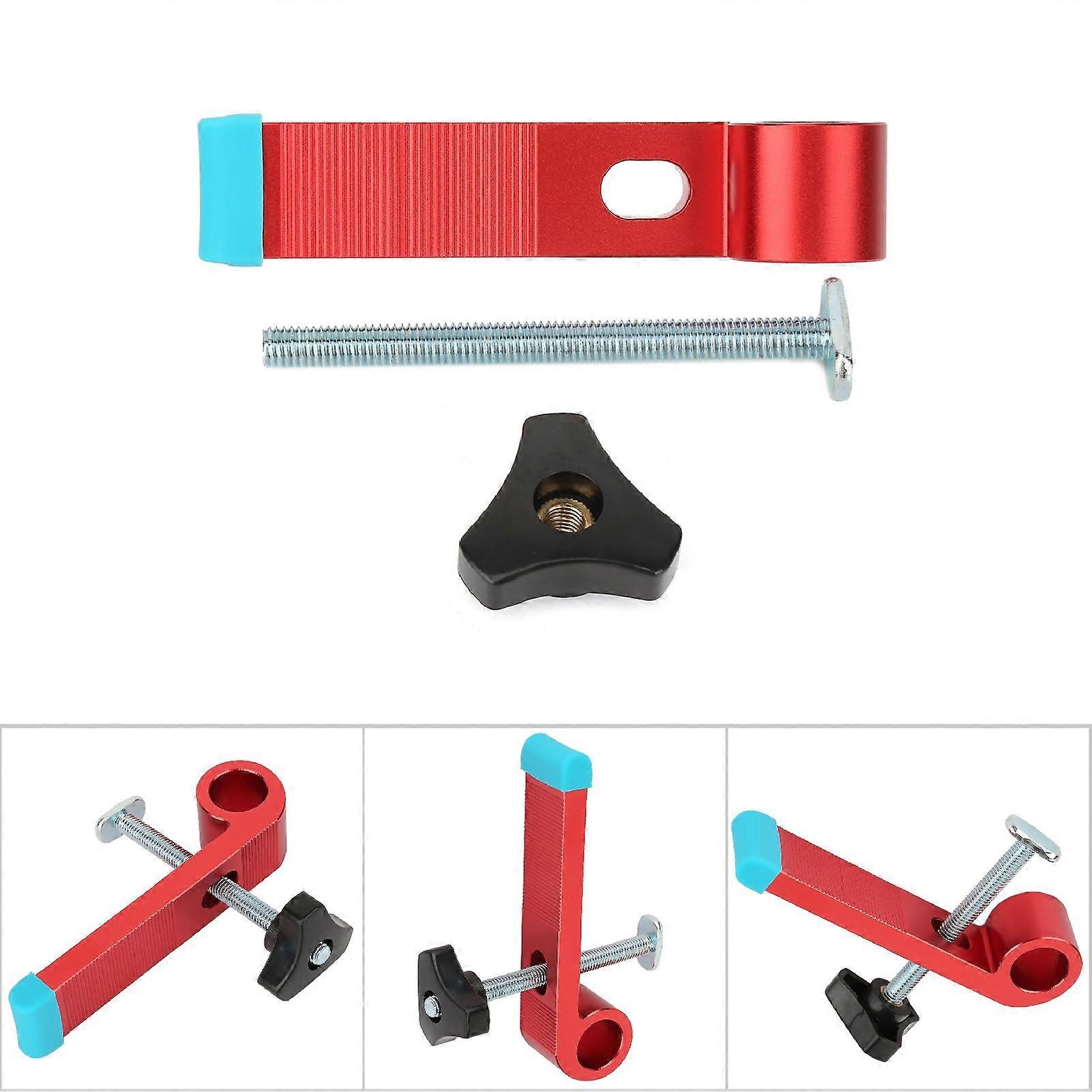 T Type Slide Slot Track Stopper Woodworking Positioning Limiter Wood Clamp Tool(B type)