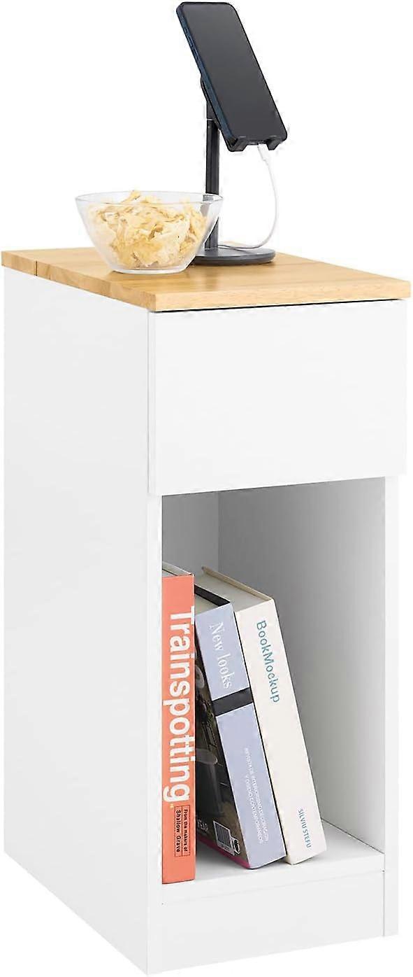 SoBuy Table de chevet Table de chevet Canapé Table d’appoint basse Table d’appoint,FBT111-II-WN