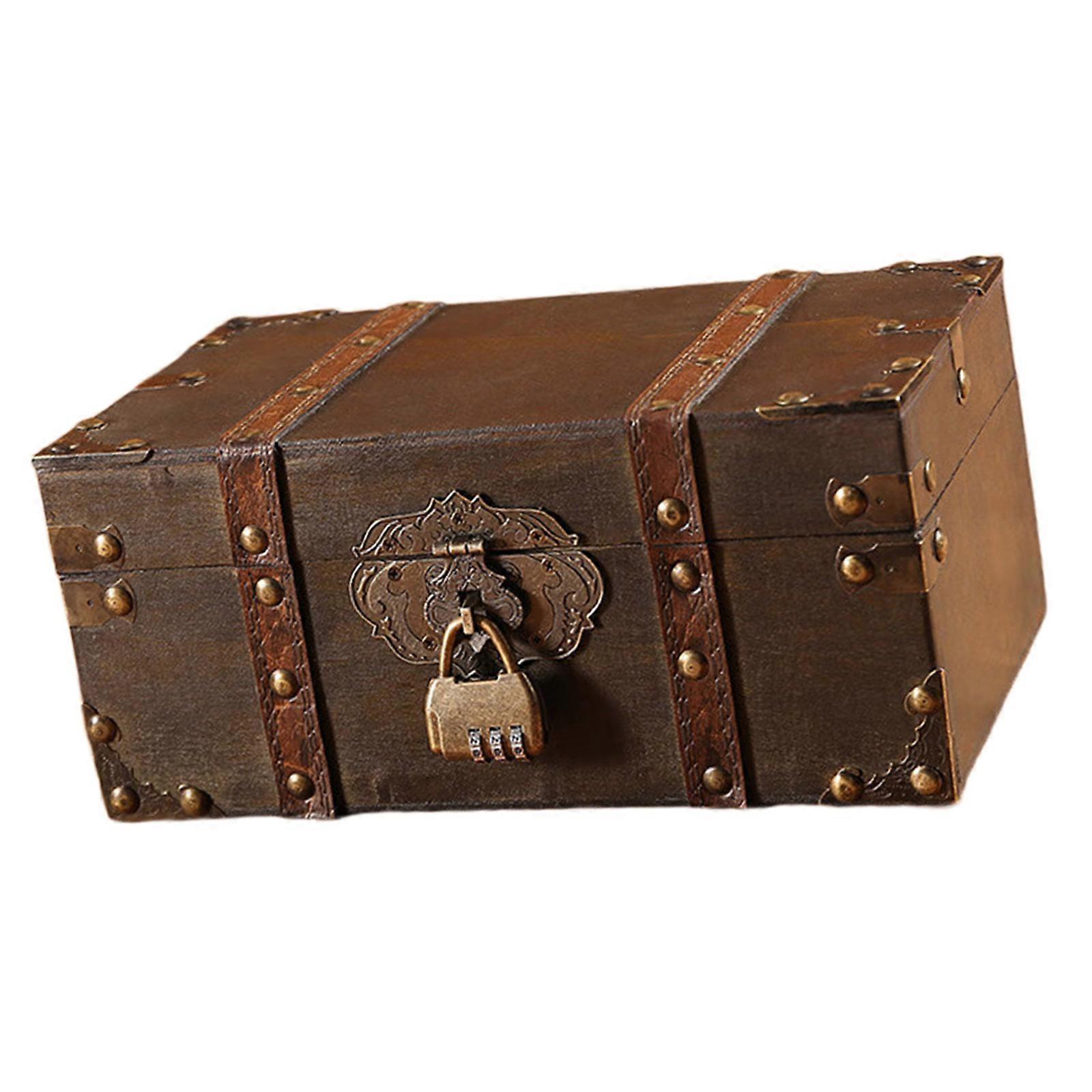 Retro Styles Sturdy Wood Storage Box Convenient for Jewelry and Small Items with Craftsmanship and Elegant Charm Multicolor