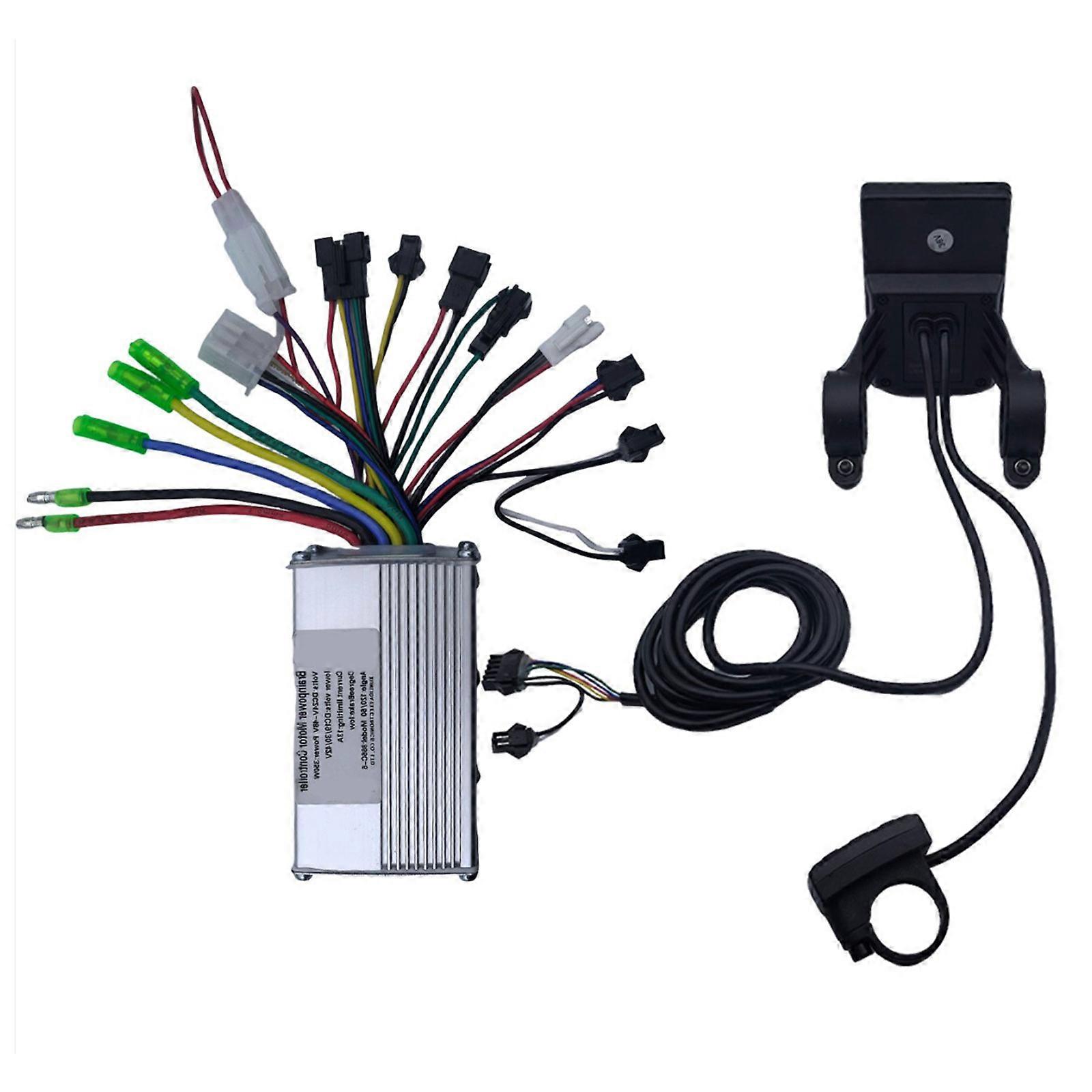 בקר מהירות LCD בעל נראות גבוהה, תצוגה לאופניים חשמליים, קטנועי הרים, מבנה עמיד בפני זעזועים, ססגוניות