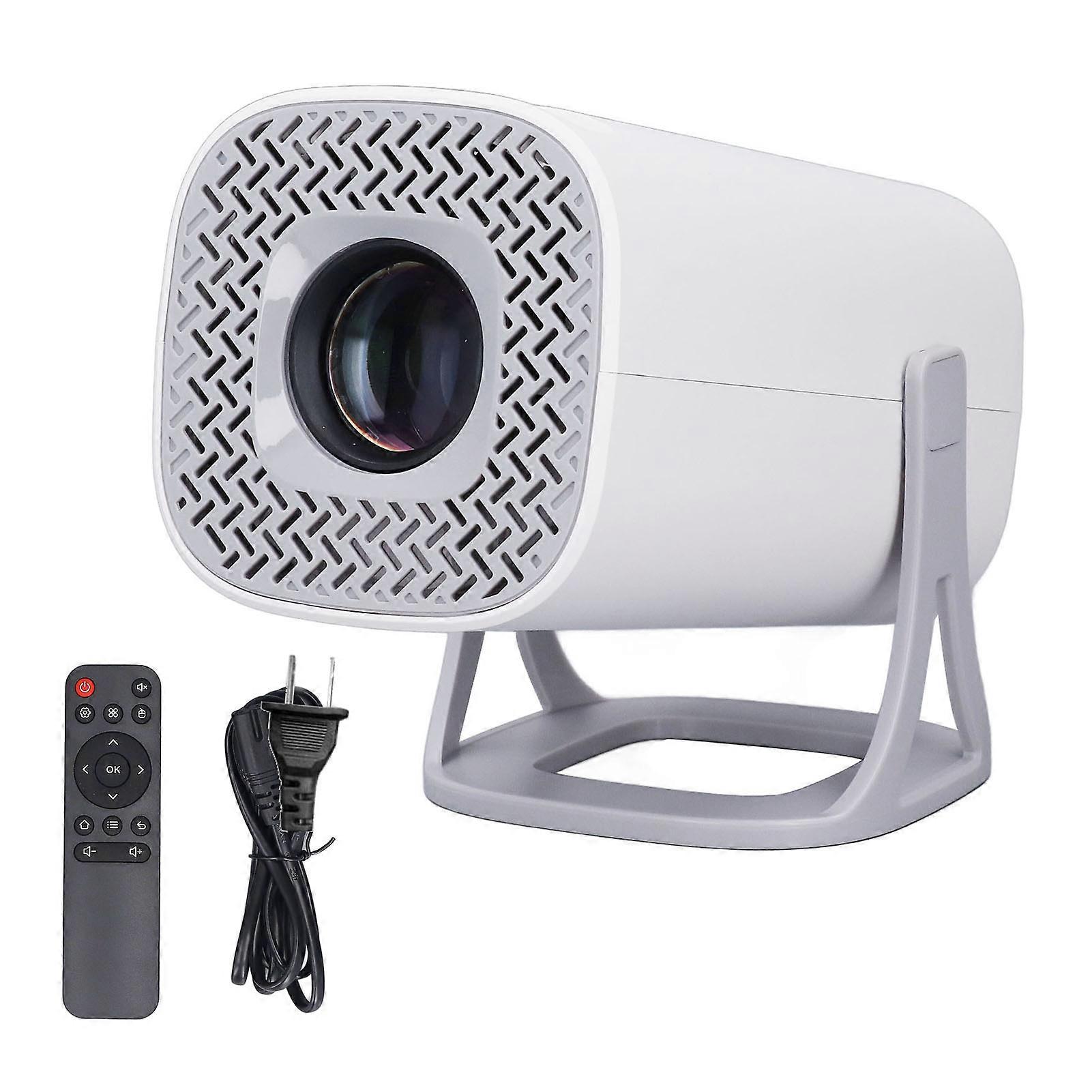 Portable 4K Projector for Android 11 with WiFi 6 BT5.0 Auto Correction LED Light US Plug