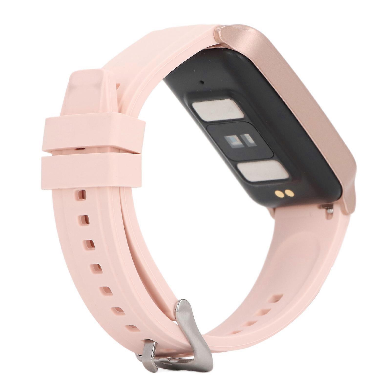 Fitness Tracker 1.47" Full Touch Screen NFC Pink 220mAh Battery