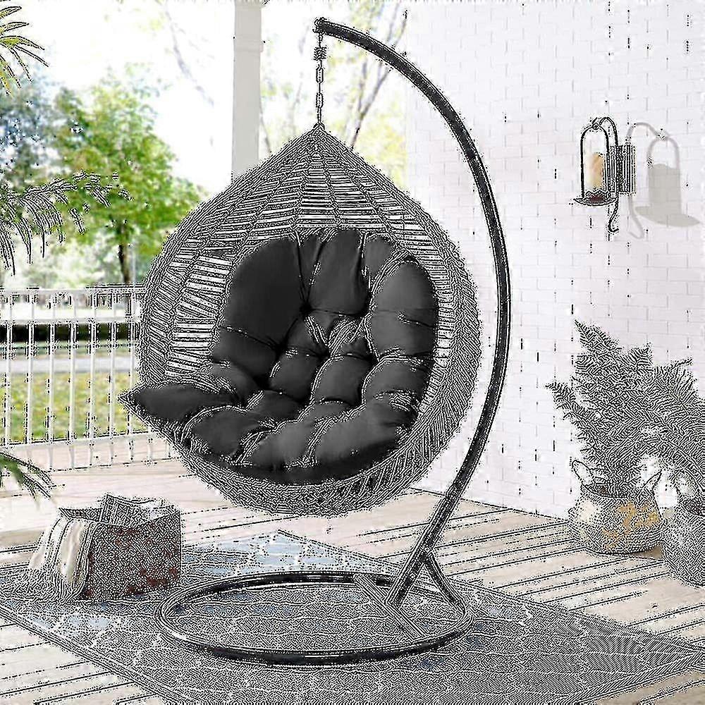 Extra Comfort Egg-Shaped Hanging Chair with Plush Padding for Indoor Relaxation