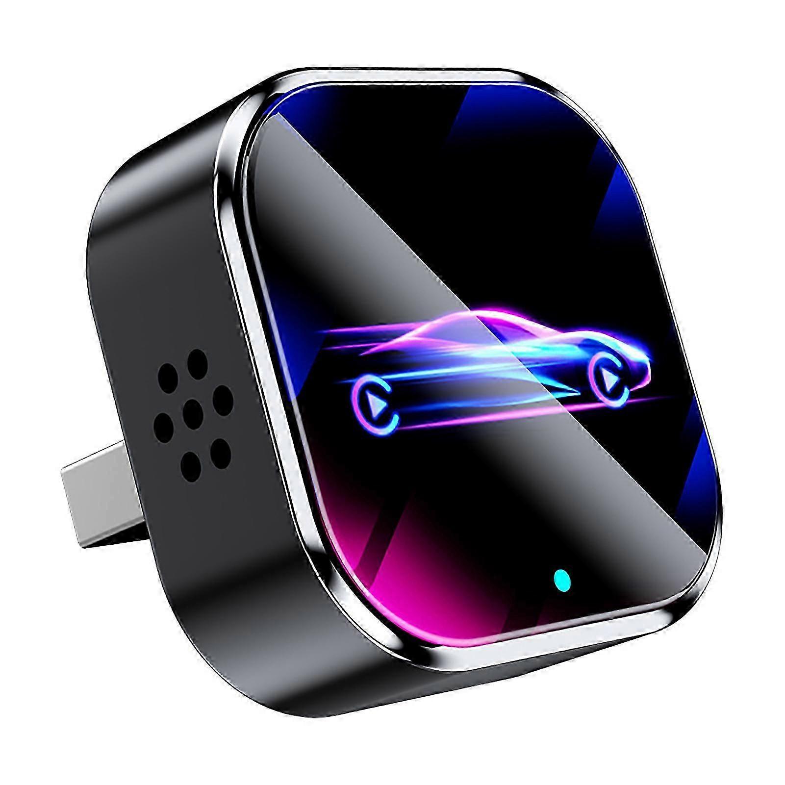 2-in-1 Wireless Carplay Adapter For Iphone/android, Mini Ultra Auto Adapter For Wired To Wireless Convenient Carplay Adapter