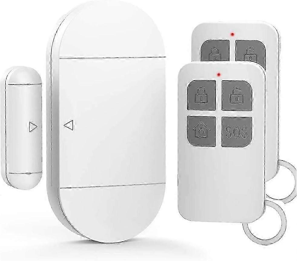 Wireless window alarm for door security system