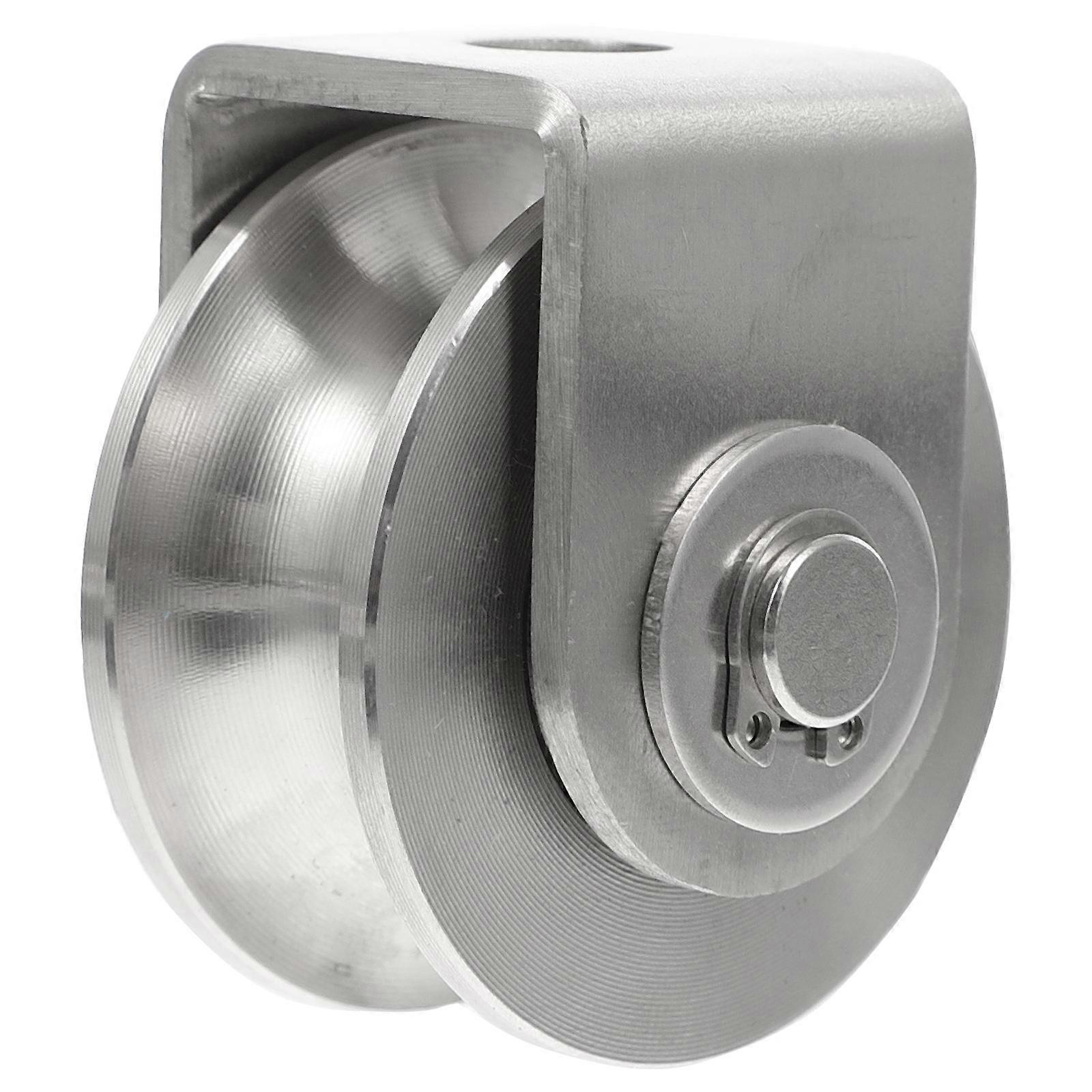 Stainless Steel Single Wheel Pulley for Industry Use with Ugroove Design and Durable Performance 0.5 inch
