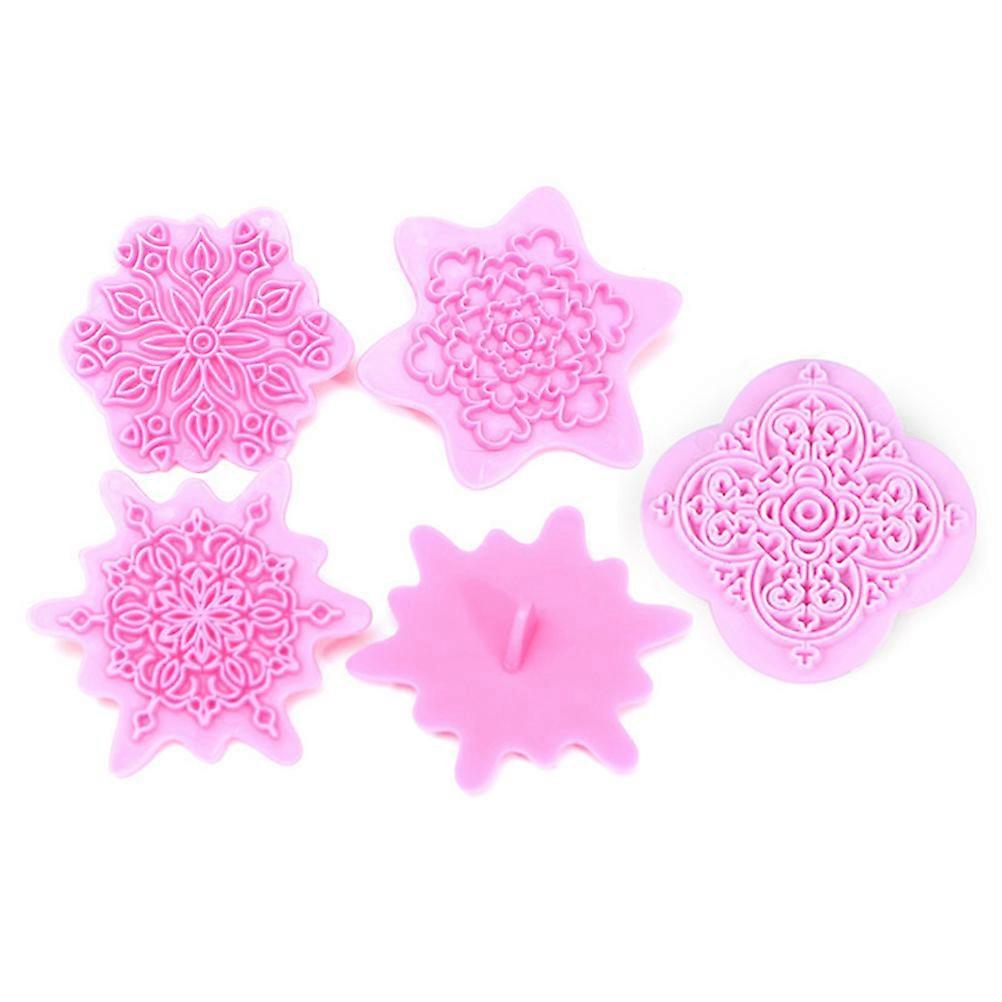 Snowflake Biscuit Mold for Cookies 5Pcs Bakeware Tool