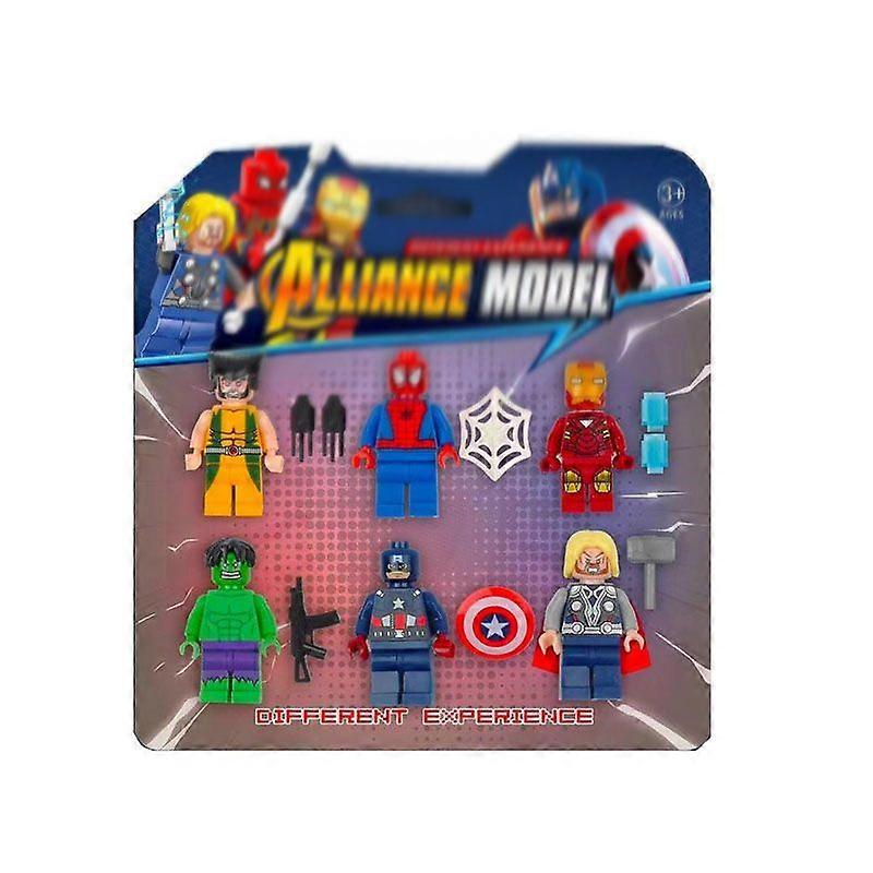 6-Piece Red Spider Scale Models Gift for Kids