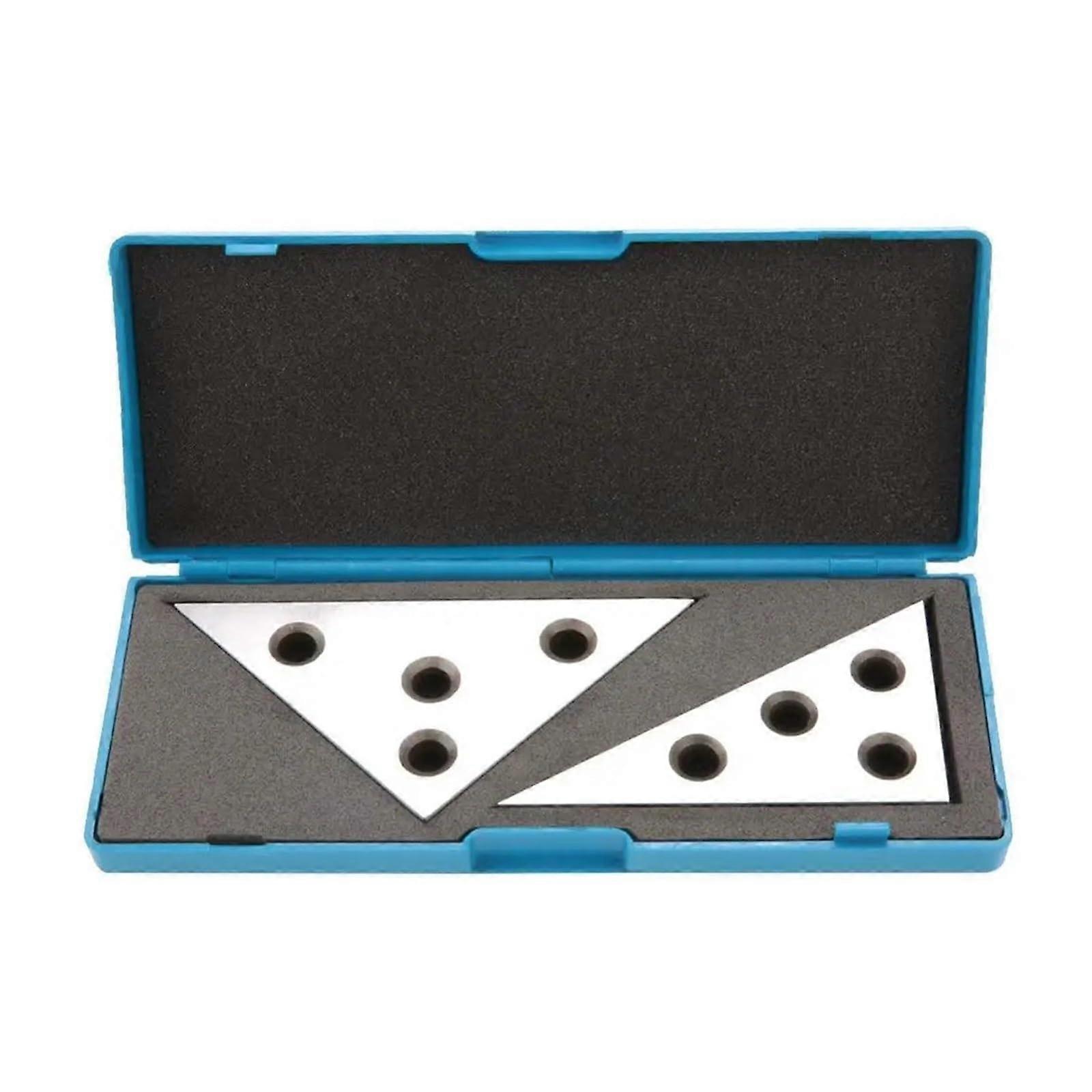Angle Block 2Piece Set Solid Angle Plates 306090 And 454590 Precision / 20 Seconds Machinist Tool For Woodworking