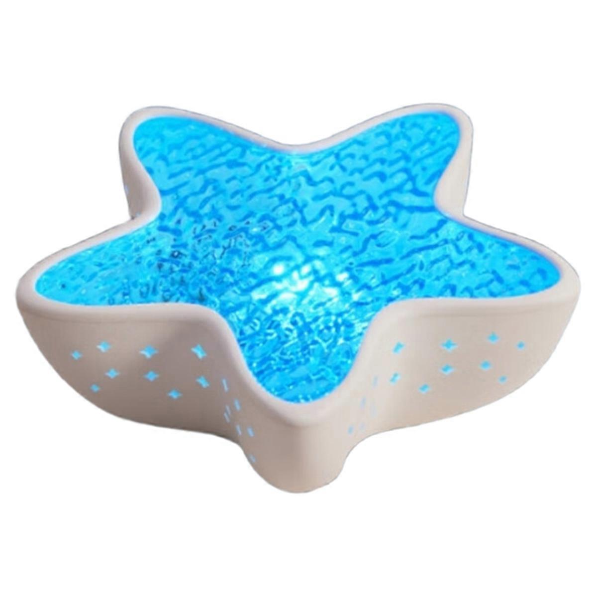 Starfish LED Night Light Rechargeable Table Lamp Wave Projector Lights Romantic for Bedroom Desk Fe