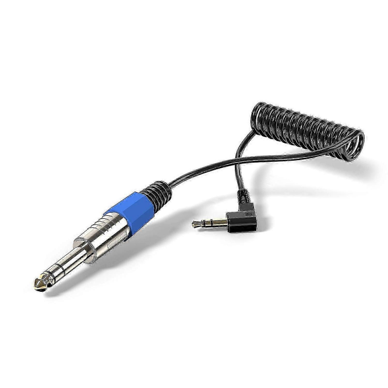 Professional 6.35mm 1/4Inch Male to 3.5mm 1/8Inch Male Connection Cable, Gold