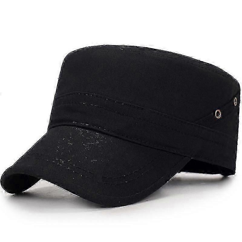 Mens Flat Cap with Side Ventilation Holes, Adjustable Baseball Cap Q1