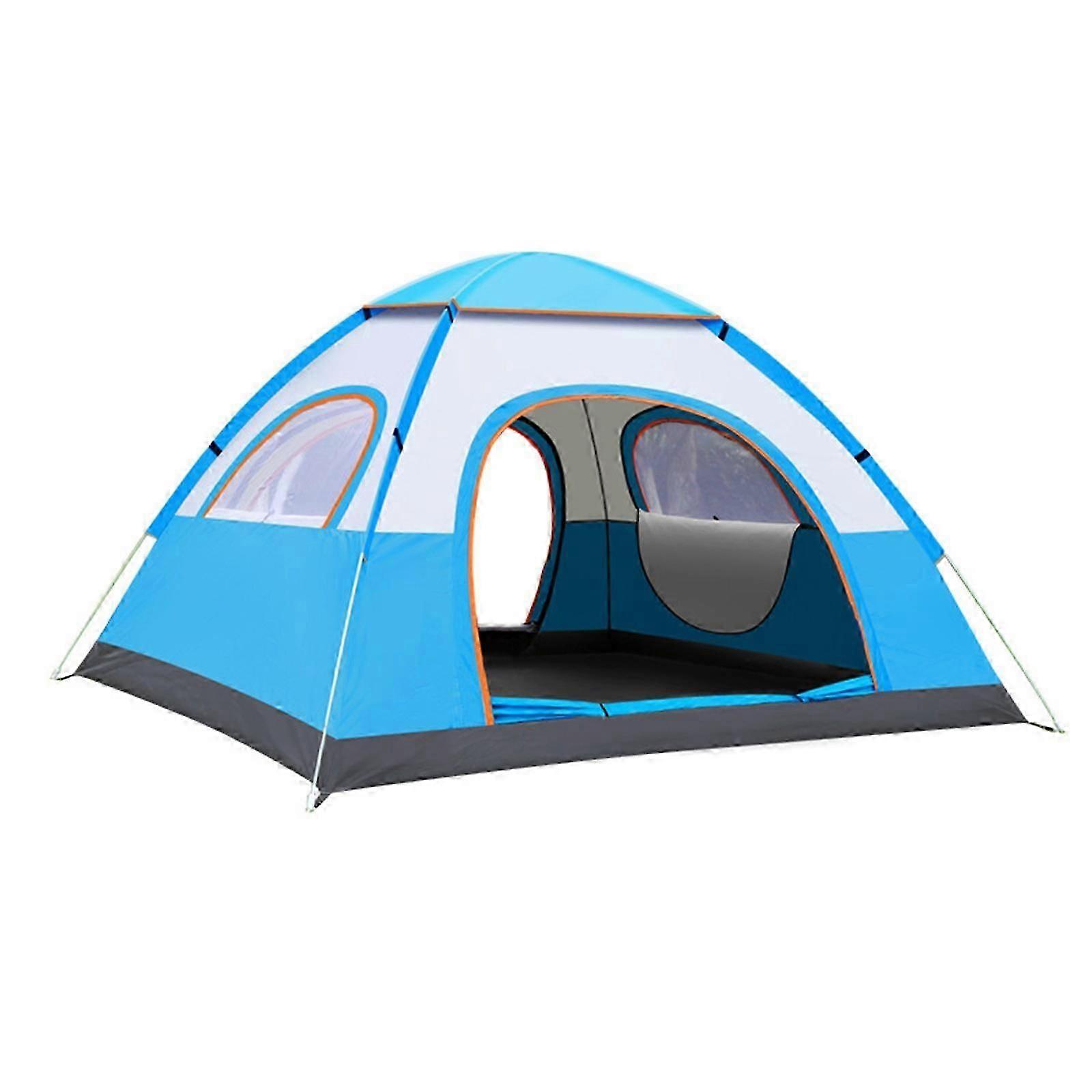 Orange Automatic Tent Rain And Sun Protection A Throw That Open Automatic Tent 2 Seconds Quickly Open Camping Tent
