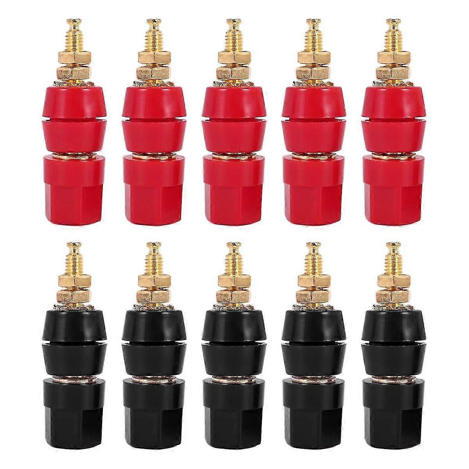 10Pcs/Lot Gold Plated Banana Binding Post Large Current Amplifier