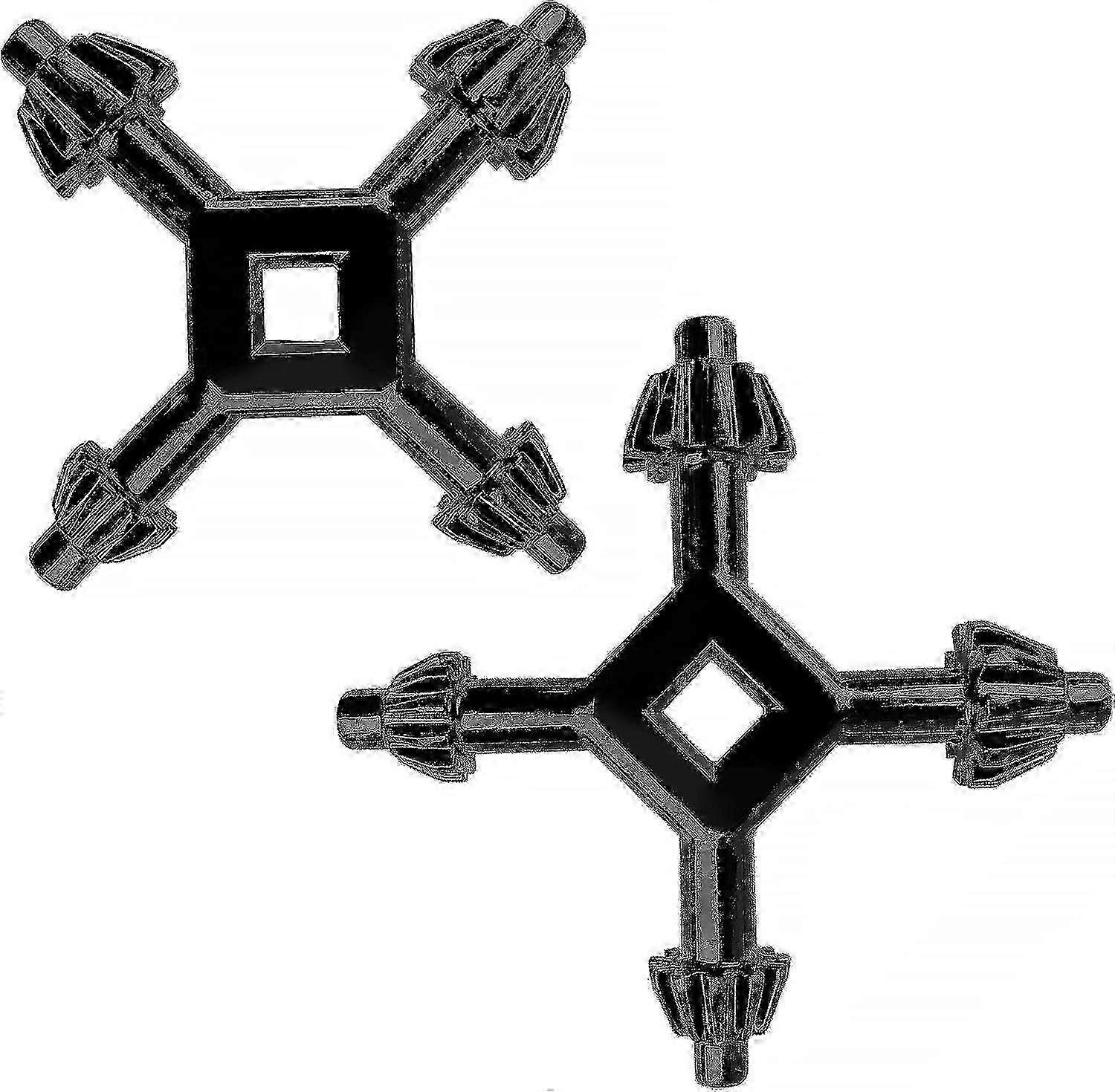 2 Pieces 4-way Chuck Key, Universal Drill Chuck Qpa