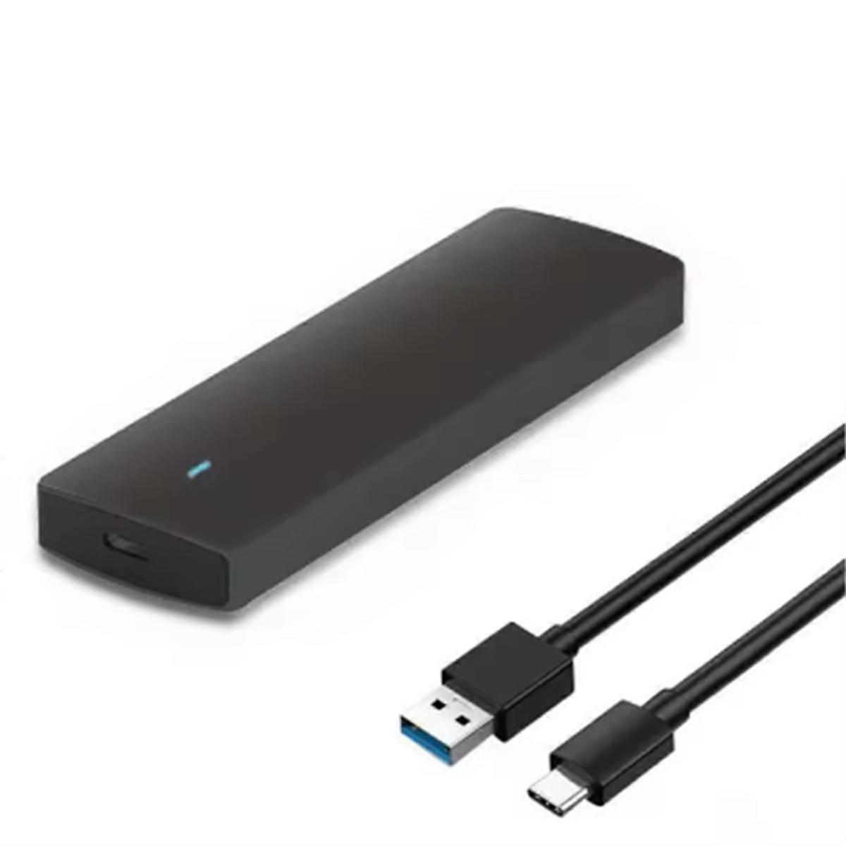 M.2 SATA SSD Enclosure Adapter USB 3.1 Gen1 5Gbps Tool Free Enclosure for B-Key B+M Key SATA NGFF S