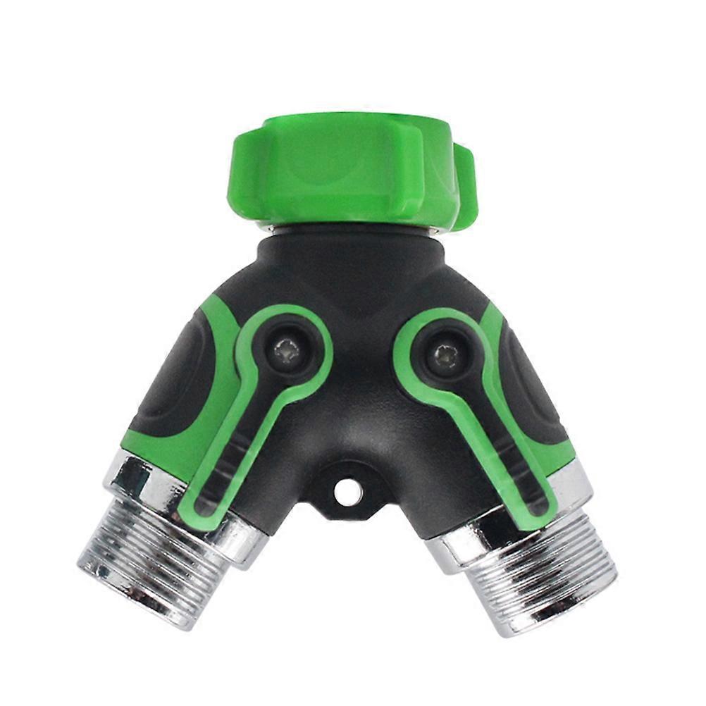 Irrigation Quick Connector Double-Pass Splitter for Garden Hose 2Pcs