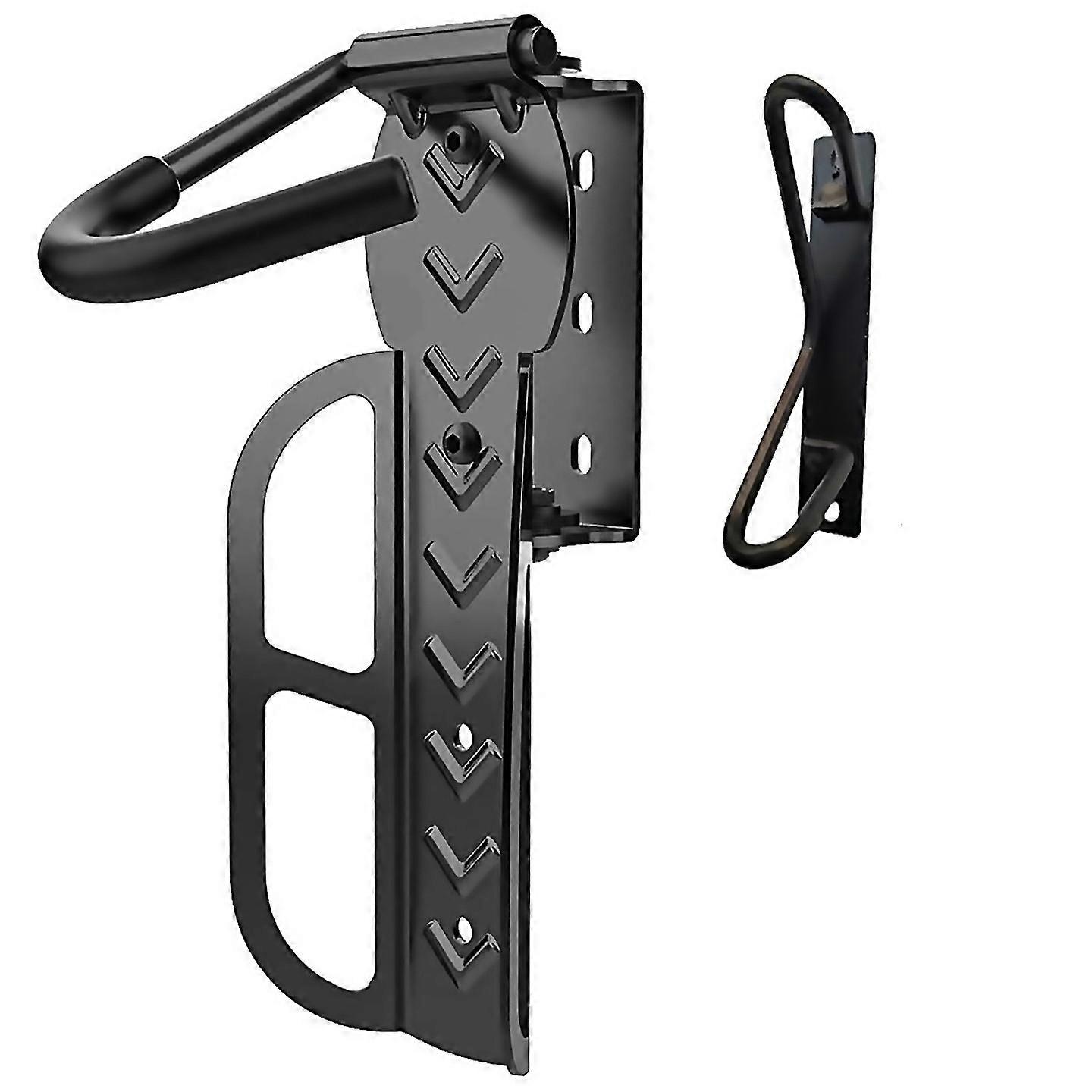For Bicycle Wall Hook With Adjustable Angle Normal Rotation Black