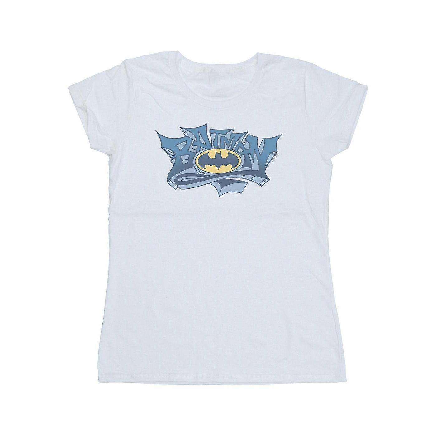DC Comics kvinner/damer Batman Graffiti Logo Bomull T-skjorte