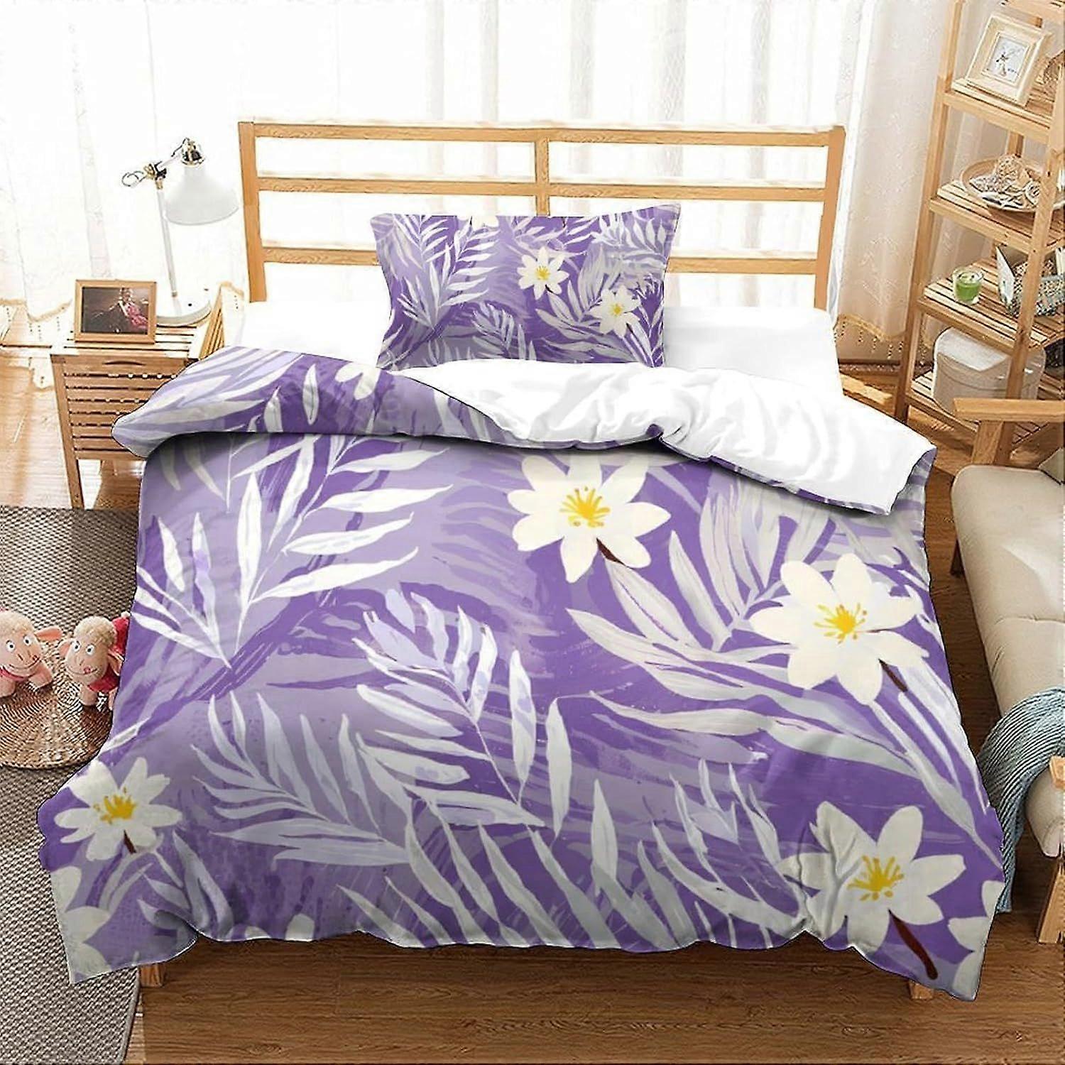 Yingd Thème de l’art Housse de couette 3 pcs qualité hôtelière Housse de couette Literie Housses de