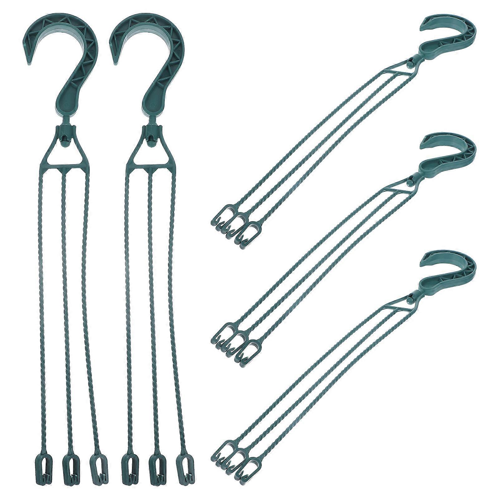 Plastic Flower Pot Hanging Hooks 360 Rotatable Hooks for Wall 20Pcs